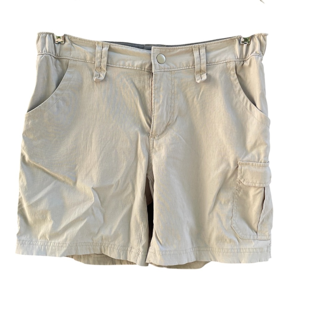 Duluth Trading Company 7 Inch Dry On The Fly Cargo Shorts Cream Size 6